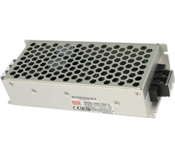 Блок питания DC/DC в кожухе на шасси MEAN WELL RSD-100B-12 100 Вт 12 В для ЖД приложений 709724