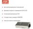 Блок питания DC/DC в кожухе на шасси MEAN WELL RSD-100B-12 100 Вт 12 В для ЖД приложений 709724 3