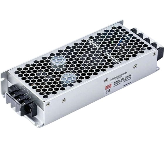 Понижающий DC/DC преобразователь в кожухе на шасси MEAN WELL RSD-150B-12 150 Вт, 12 В, широкий вход 72-144 В DC, одобрен по EN50155 для железнодорожного транспорта 951667