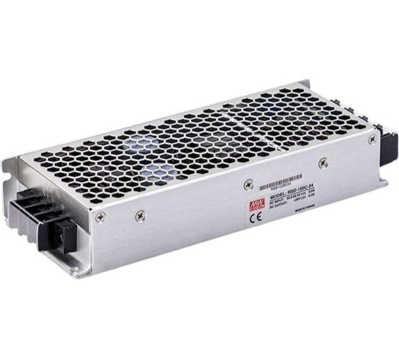 Блок питания DC/DC в кожухе на шасси MEAN WELL RSD-150C-24 150 Вт 24 В для ЖД приложений 951670