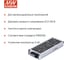 Блок питания DC/DC в кожухе на шасси MEAN WELL RSD-150D-24 150 Вт 24 В для ЖД приложений 951678 3