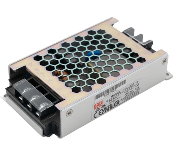 Блок питания DC/DC в кожухе на шасси MEAN WELL RSD-30G-12 30 Вт 12 В для ЖД приложений 2583894