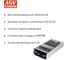 Блок питания DC/DC в кожухе на шасси MEAN WELL RSD-500B-12 500 Вт 12 В для ЖД приложений 3676269 3