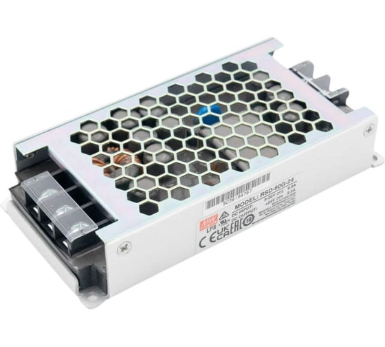 Блок питания DC/DC в кожухе на шасси MEAN WELL RSD-60G-24 60 Вт 24 В для ЖД приложений 2642416