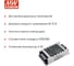 Блок питания DC/DC в кожухе на шасси MEAN WELL RSD-30L-24 30 Вт 24 В для ЖД приложений 3627511 3