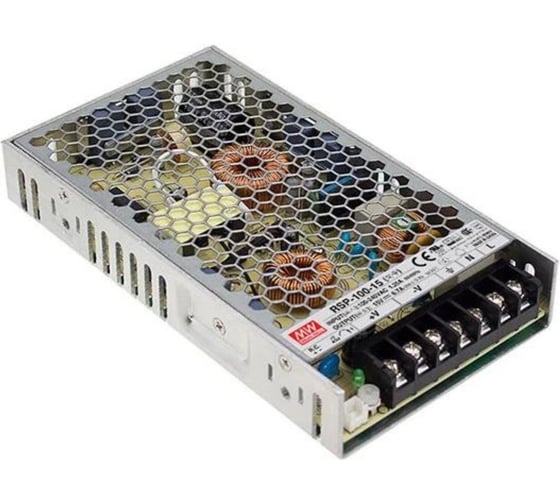 Блок питания AC/DC в кожухе на шасси MEAN WELL RSP-100-15 100 Вт 15 В 1287551