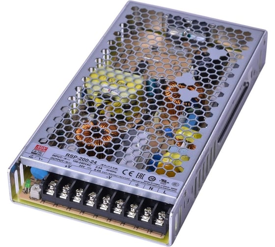 Блок питания AC/DC в кожухе на шасси MEAN WELL RSP-200-24 200 Вт 24 В 1137656