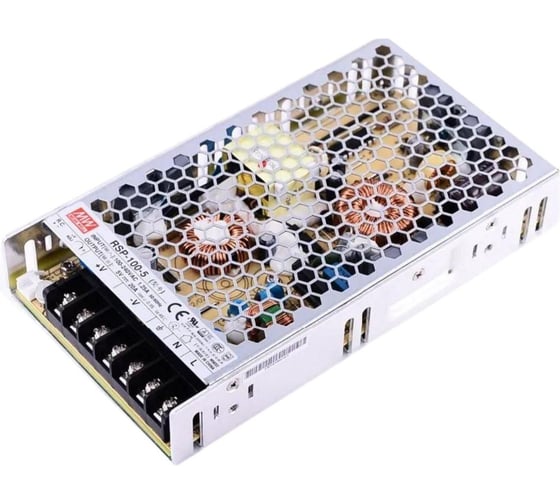 Блок питания AC/DC в кожухе на шасси MEAN WELL RSP-100-5 100 Вт 5 В 1287547