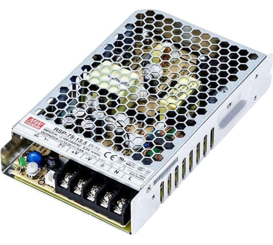 Блок питания AC/DC в кожухе на шасси MEAN WELL RSP-75-13.5 75 Вт 13.5 В 1268441