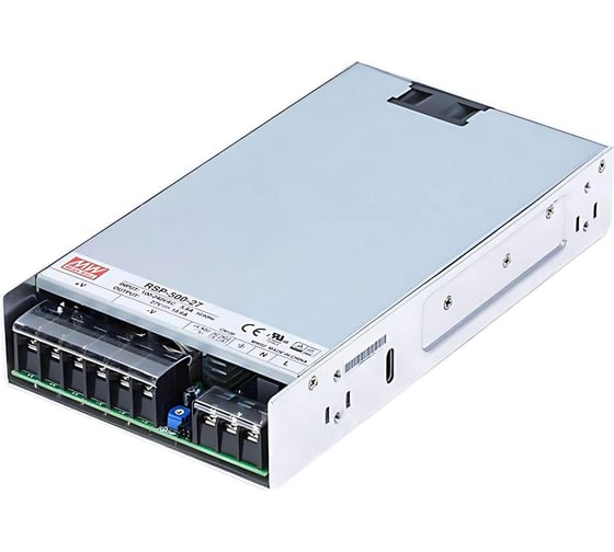 Блок питания AC/DC в кожухе на шасси MEAN WELL RSP-500-27 500 Вт 27 В 1287569