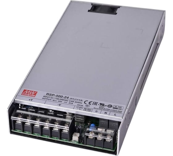 Блок питания AC/DC в кожухе на шасси MEAN WELL RSP-500-24 500 Вт 24 В 1287568
