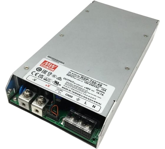 Блок питания AC/DC в кожухе на шасси MEAN WELL RSP-750-48 750 Вт 48 В 1074033
