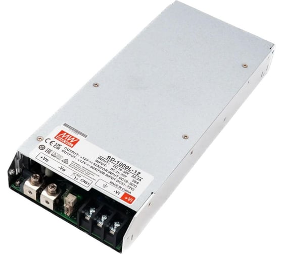 Блок питания DC/DC в кожухе на шасси MEAN WELL SD-1000L-12 720 Вт 12 В 285894