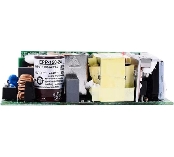 Открытый блок питания MEAN WELL EPP-150-24 с ККМ и дополнительным выходом, AC/DC 150 Вт 24 В 1112840