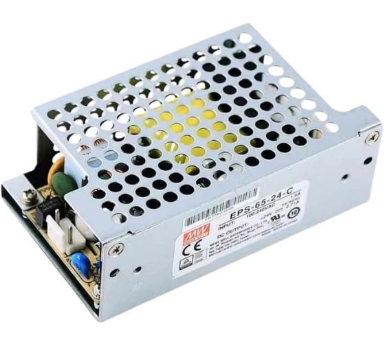 Высокоэффективный блок питания в кожухе MEAN WELL EPS-65-24-C AC/DC 65 Вт 24 В 1040184