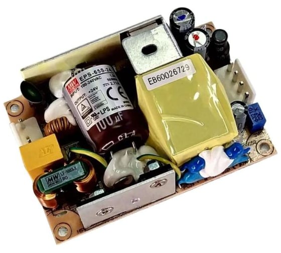 Компактный открытый блок питания MEAN WELL EPS-65S-24 AC/DC 65 Вт 24 В 2092705