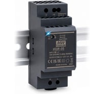 Блок питания на DIN-рейку Mean Well HDR-30-12, AC/DC 24 Вт 12 В 2 А ультратонкий 35 мм (2 SU), со светодиодной индикацией сети и комплексом защит, 2260533