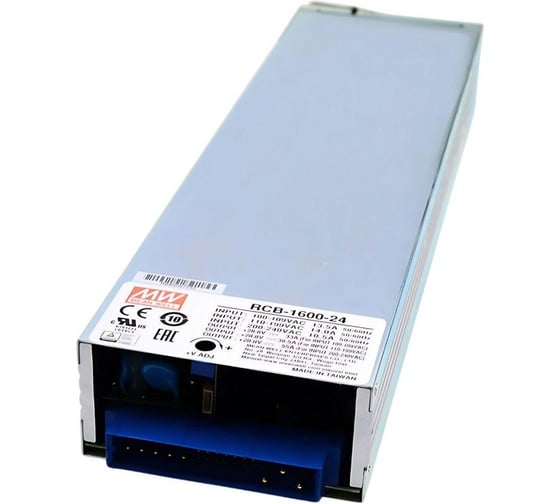 Интеллектуальное зарядное устройство MEAN WELL RCB-1600-24 в RACK-стойку для свинцовых и литиевых АКБ, управление по PMBus, 1580 Вт, 27.6 В, 55 А 2183004