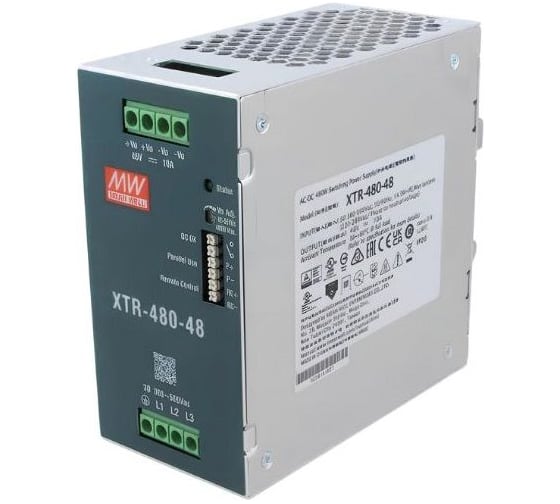 Блок питания на DIN-рейку MEAN WELL XTR-480-48 480 Вт 48 В, трёхфазный, для экстремальных условий 7044342