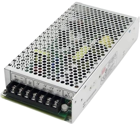 DC/DC преобразователь в кожухе MEAN WELL SD-100D-24 на шасси с фиксированным выходным напряжением 24 В и номинальной мощностью 100Вт, широкий диапазон входного напряжени 63593