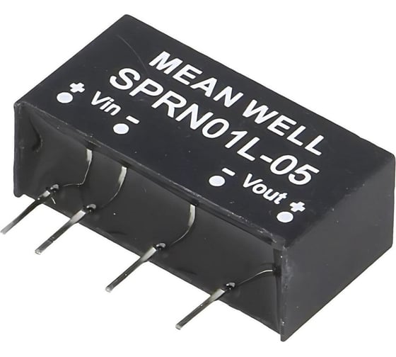 DC/DC-преобразователь на печатную плату MEAN WELL SPRN01L-05 в корпусе SIP-6, изолированный 1 Вт 5 В 3489428