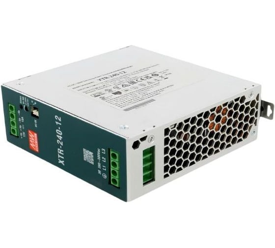 Блок питания на DIN-рейку MEAN WELL XTR-240-12 180 Вт 12 В, трёхфазный, для экстремальных условий 7044321