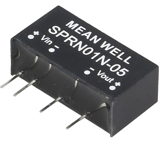 DC/DC-преобразователь на печатную плату MEAN WELL SPRN01N-05 в корпусе SIP-6, изолированный 1 Вт 5 В 3489433