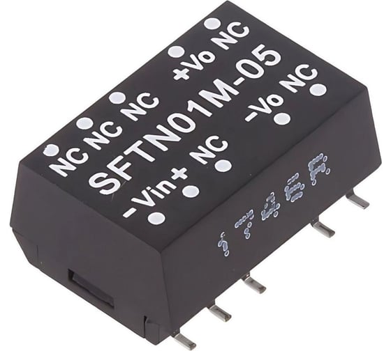 Изолированный DC/DC преобразователь на печатную плату MEAN WELL SFTN01M-05 с защитой от КЗ в корпусе SMD-12 1 Вт 5 3489891