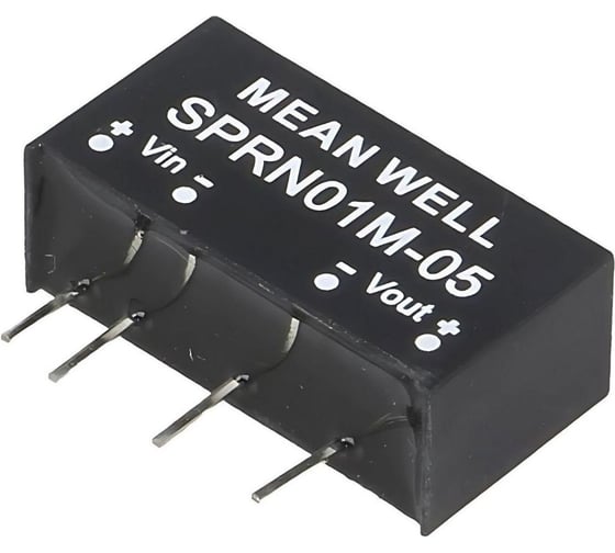 DC/DC-преобразователь на печатную плату MEAN WELL SPRN01M-05 в корпусе SIP-6, изолированный 1 Вт 5 В 3489430