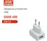 Зарядное устройство MEAN WELL GS05E-USB, в розетку, AC/DC 5 Вт 5 В 1 А 1083618 2