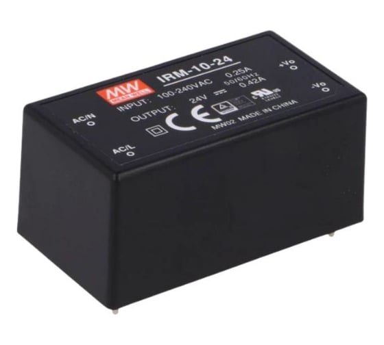 Блок питания на печатную плату MEAN WELL IRM-10-24 AC/DC 10 Вт 24 В 1202381