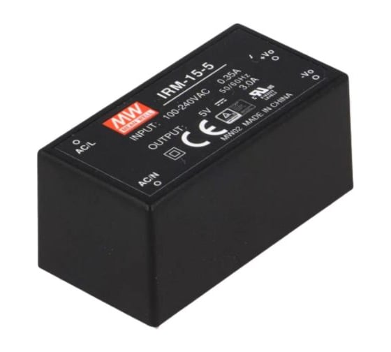 Блок питания на печатную плату MEAN WELL IRM-15-5 AC/DC 15 Вт 5 В 1202407
