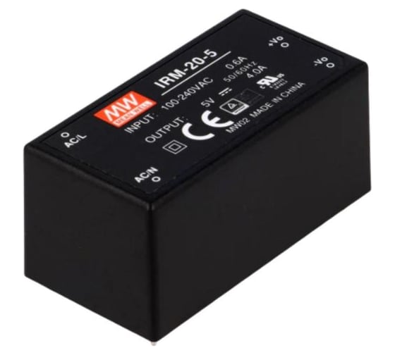 Блок питания на печатную плату MEAN WELL IRM-20-5 AC/DC 20 Вт 5 В 1202463