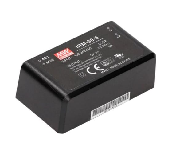 Блок питания на печатную плату MEAN WELL IRM-30-5 AC/DC 30 Вт 5 В 1640231