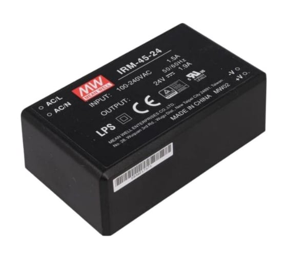 Блок питания на печатную плату MEAN WELL IRM-45-24 AC/DC 45 Вт 24 В 1914879