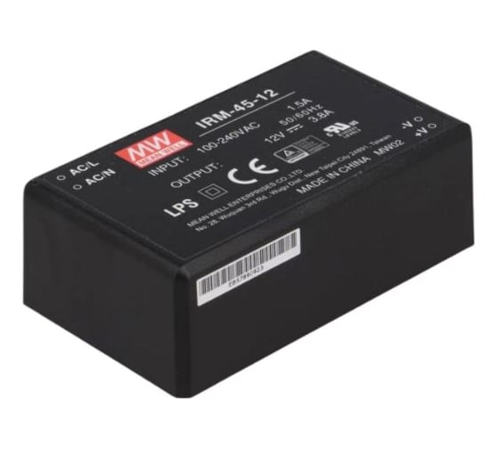 Блок питания на печатную плату MEAN WELL IRM-45-12 AC/DC 45 Вт 12 В 1914877