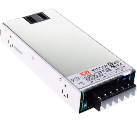 Блок питания в кожухе на шасси MEAN WELL HRPG-450-24 AC/DC 450 Вт 24 В, 5 В AUX 567866