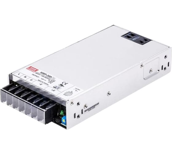 Блок питания на шасси MEAN WELL HRP-300N3-12 324Вт 12В 27А в кожухе со встроенным вентилятором, ККМ, LED-индикатором DC OK и функцией дистанционного управления 5031873