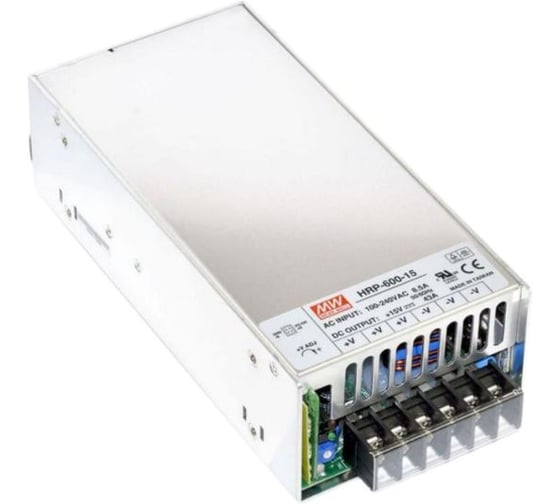 Блок питания в кожухе на шасси MEAN WELL HRP-600-15 AC/DC 645 Вт 15 В 879950