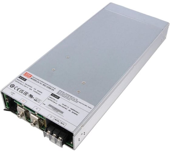 Блок питания MEAN WELL BIC-2200-24 AC/DC, 2160 Вт 24 В, двунаправленный мощный, с функцией рециркуляции энергии, модульный 1U в rack-стойку 5500297