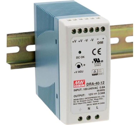 Блок питания на DIN-рейку MEAN WELL DRA-40-12 AC/DC 40 Вт 12 В 1369803