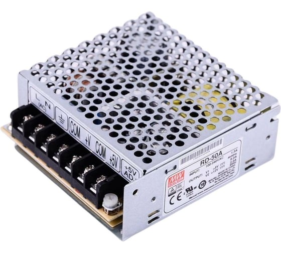 Двухканальный блок питания Mean Well RD-50A 50 Вт 5, 12 В, 64479