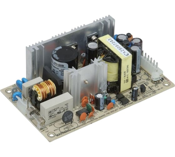 Открытый двухканальный блок питания Mean Well PD-65B, AC/DC 65 Вт 5, 24 В, 63547