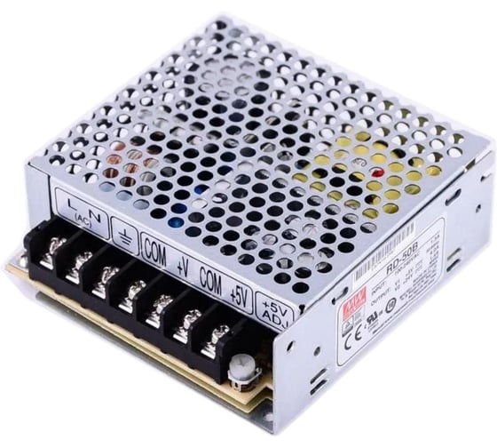 Двухканальный блок питания Mean Well RD-50B 50 Вт 5, 24 В, 64481
