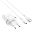 Блок питания (сетевой адаптер) Hoco С12Q Smart QC3.0, кабель Type-C-USB, 5V, 3.0A, белый 092144 1