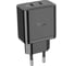 Блок питания (сетевой адаптер) Hoco N35 Streamer dual-port PD45W(2 Type-С), черный 098761 1