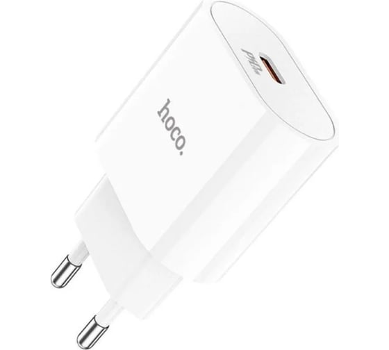 Блок питания (сетевой адаптер) Hoco C94A Metro USB-C, 20W, белый 109590