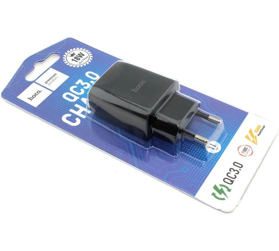 Блок питания (сетевой адаптер) Hoco C72Q Glorious QC3.0 один USB порт, белый 092150