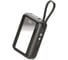 Внешний аккумулятор TTEC ReCharger Mini LCD 20.000mAh PD Powerbank 20W со встроенным кабелем USB-C & Lightning. Цвет: черный 2BB251S 1