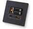 Зарядное устройство DORI 2 кабеля Type-C + USB-A + Type-C, черный 53280 1